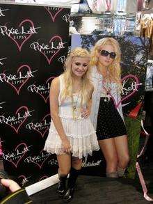 Popstar Pixie Lott opening her new fashion range at Lipsy in Bluewater