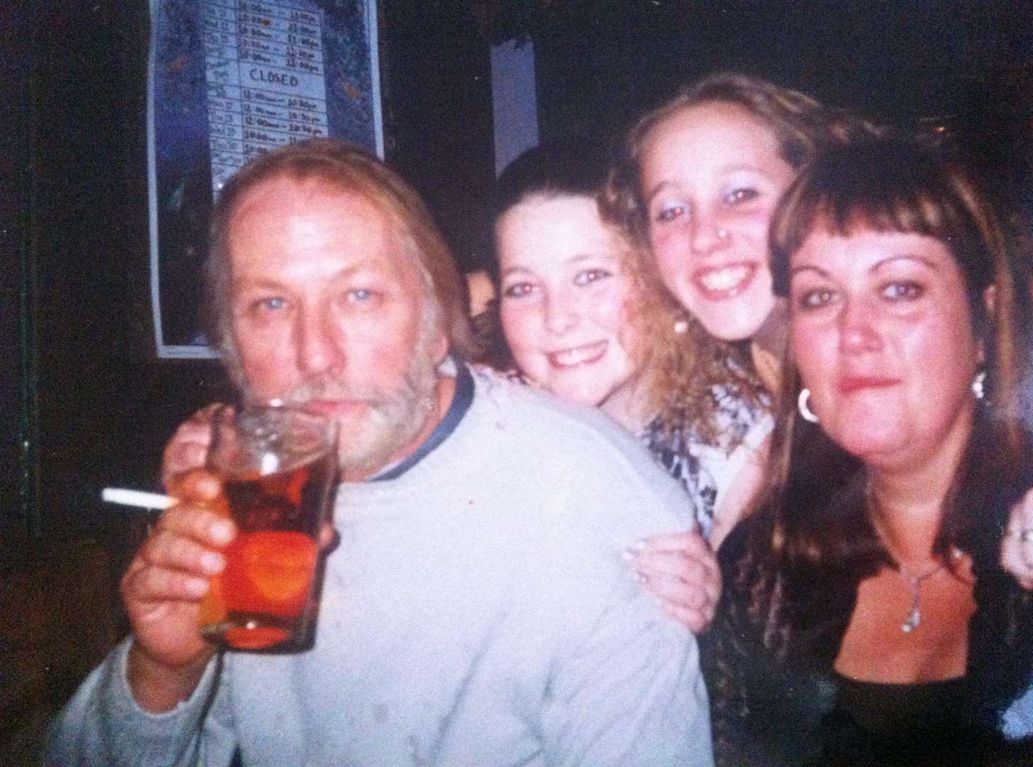 Enjoying a drink with the regulars at the Thistle & Shamrock. Picture: Caroline Godden