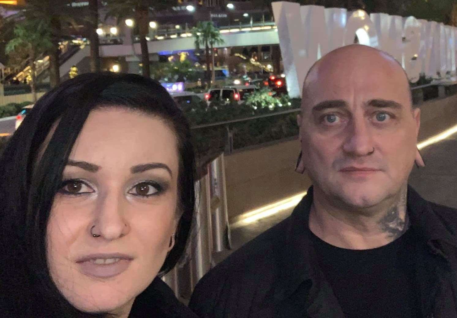 Ramona Stoia and Catalin Micu pictured together in Las Vegas in 2018. Picture: Facebook