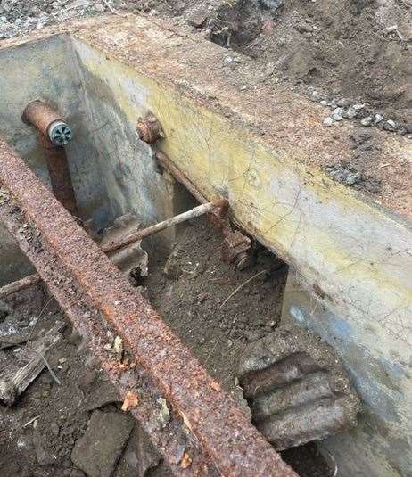 Wartime shelter in family's back garden