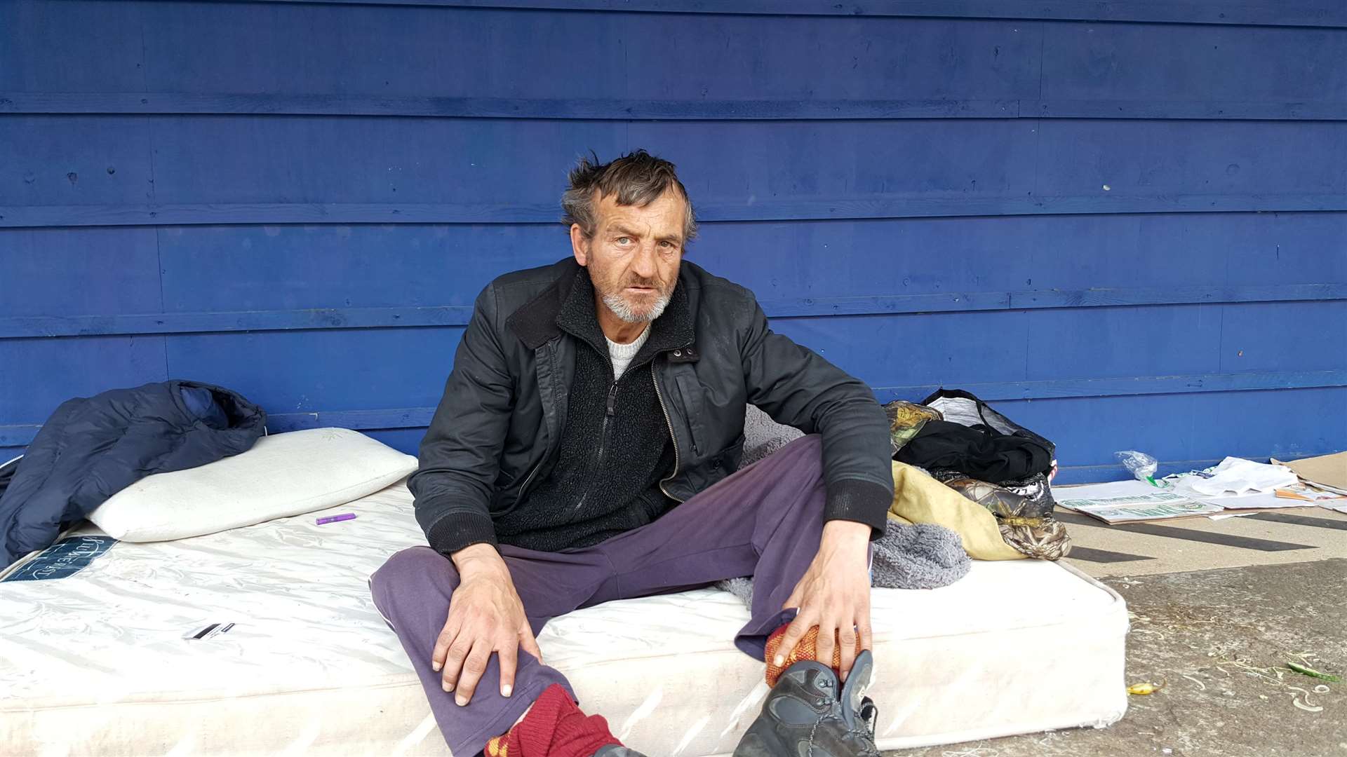 Darren Handley outside the former bingo hall in Ashford town centre