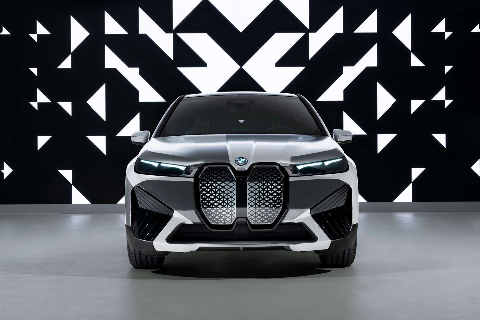 The concept car uses E Ink technology to enable it to change between black and white (BMW)