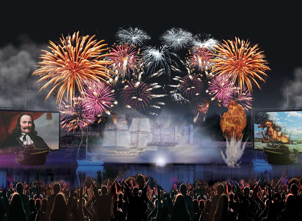 An artist's impression of the 350th anniversary celebrations