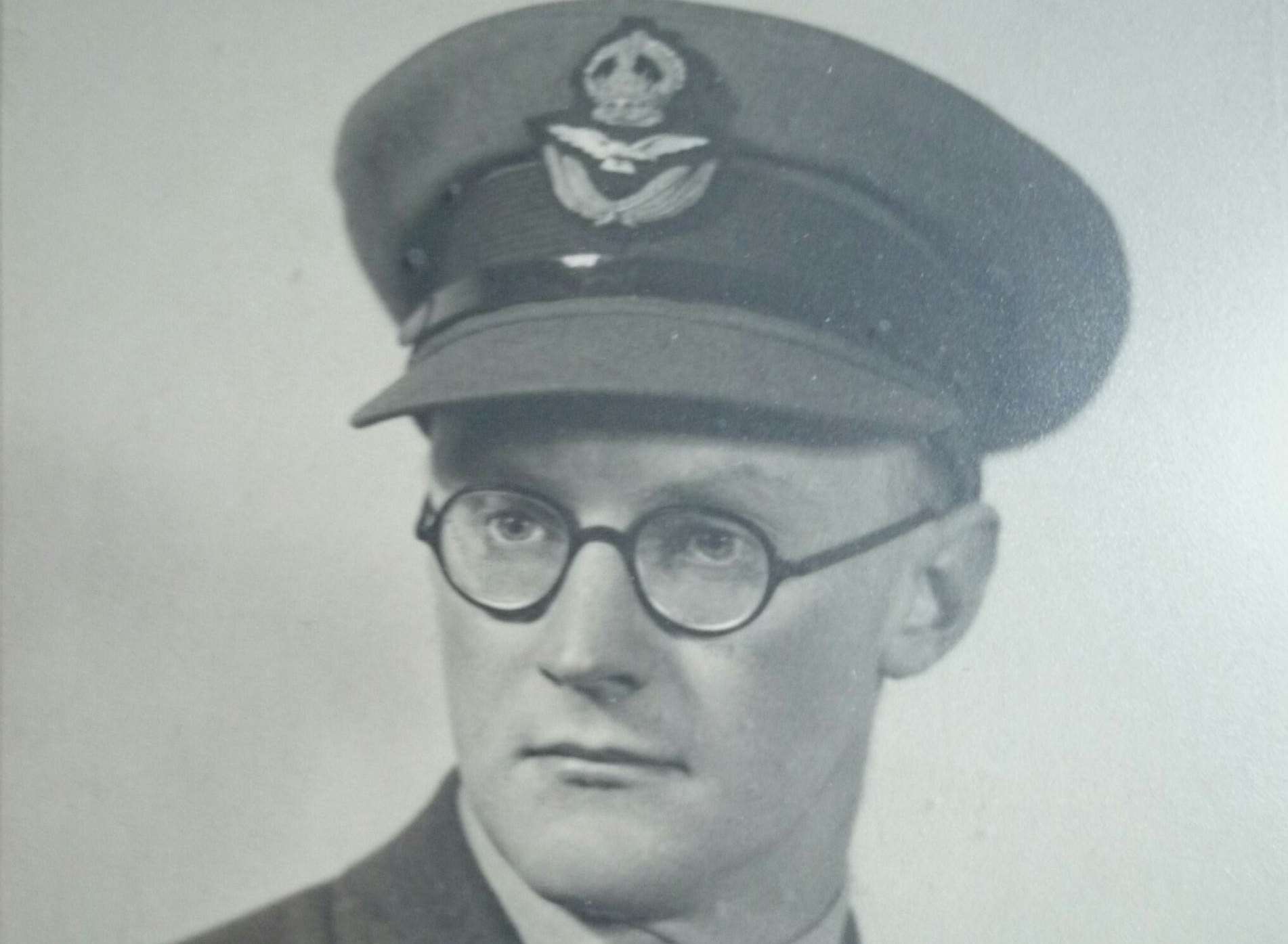 Mr Barlow in his military uniform
