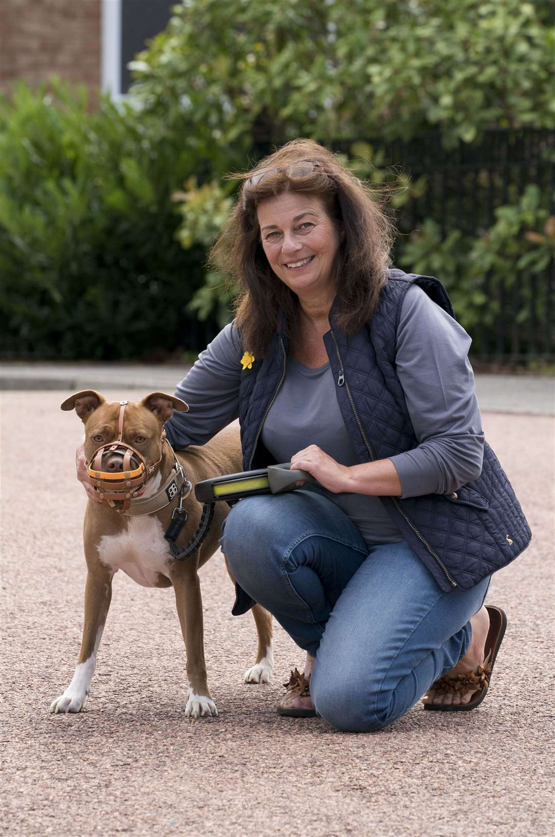 Anita Mehdi and her pet dog Lola (Blue Cross/PA)