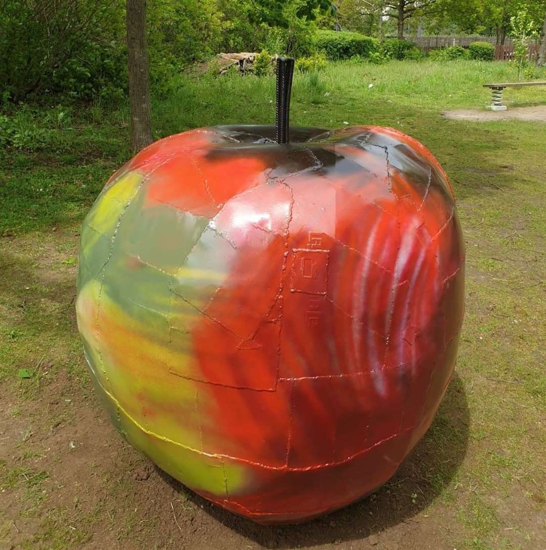 The Hungry Caterpillar trail at Bluewater will include an apple sculpture made from recycled materials