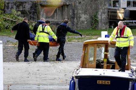 Police find a body in the River Medway at Allington Lock.