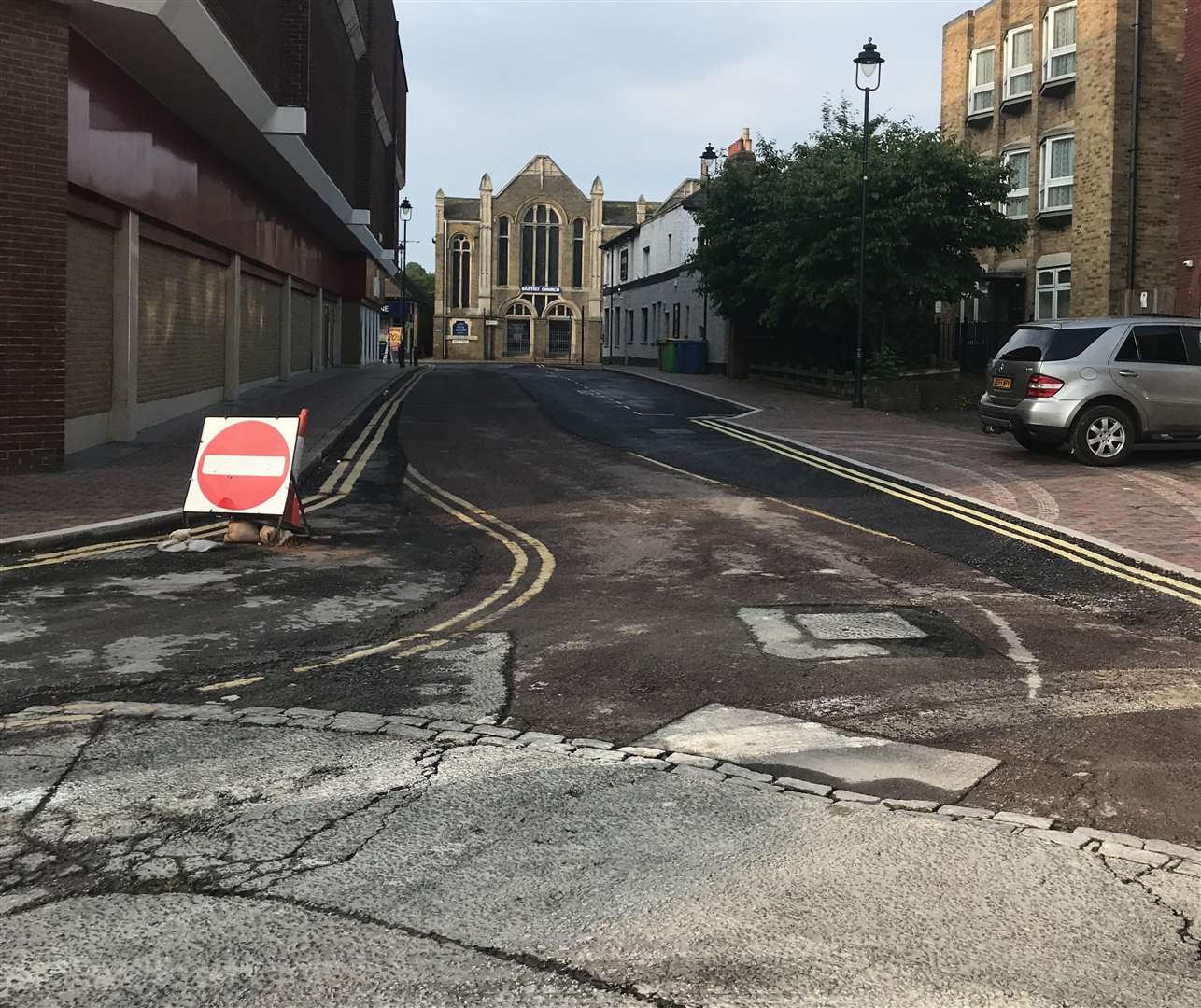 Sittingbourne town centre regeneration roadworks