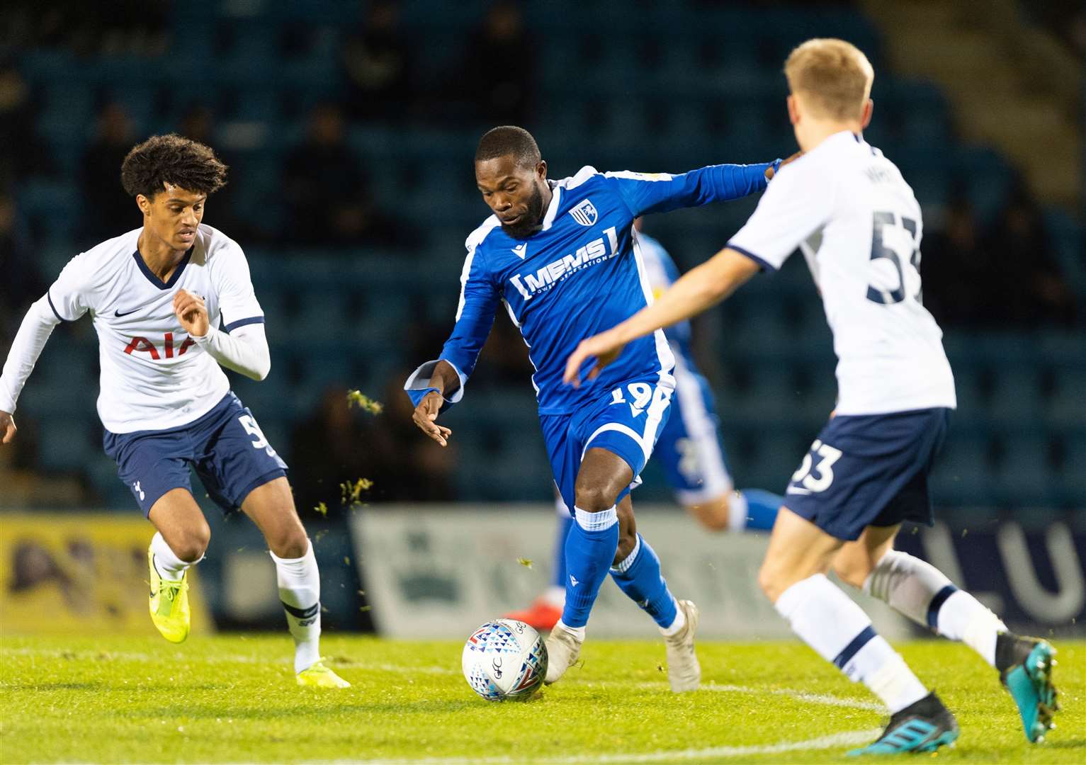 Mark Marshall was a standout performer for the Gills against Tottenham