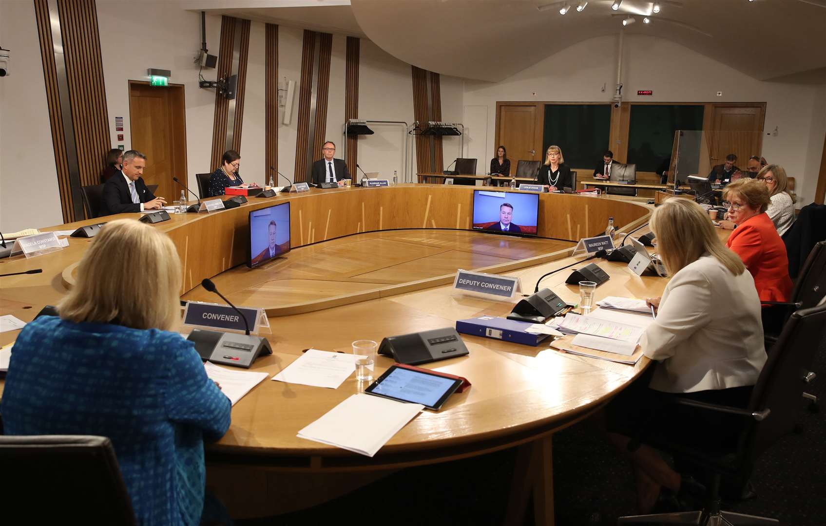 Leslie Evans, Permanent Secretary to the Scottish Government, giving evidence at Holyrood to a Scottish Parliament committee (Andrew Milligan/PA)