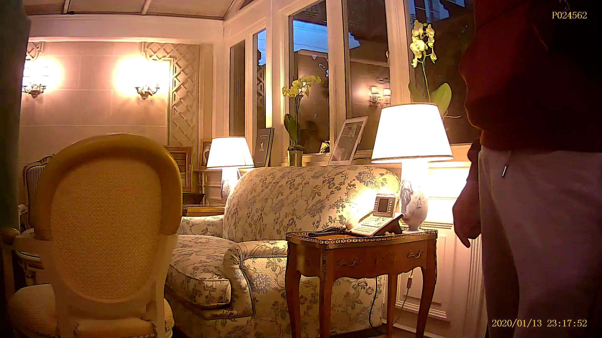 The footage appears to show Alistair Barclay placing a covert recording device in the conservatory of the Ritz hotel (Sir Frederick Barclay/PA)