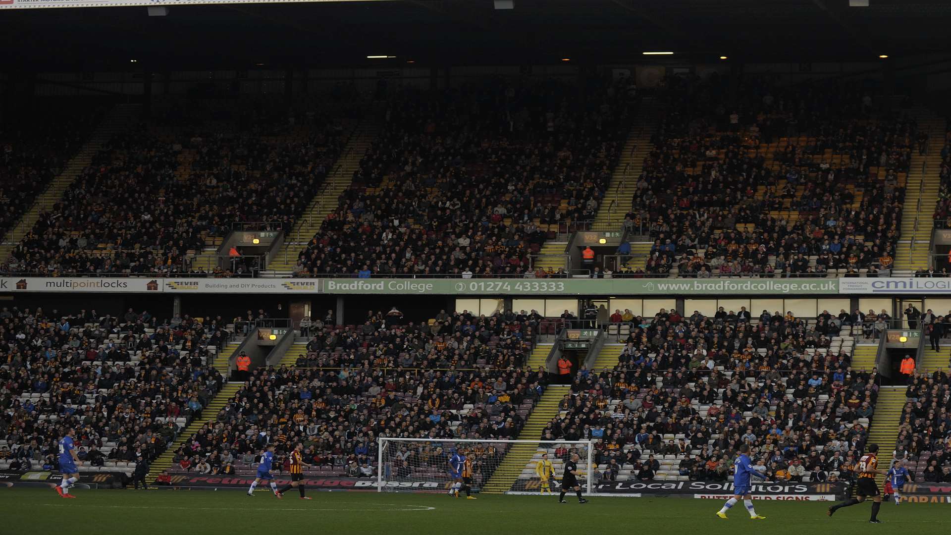 Bradford's imposing Valley Parade ground awaits Dartford on Sunday Picture: Barry Goodwin