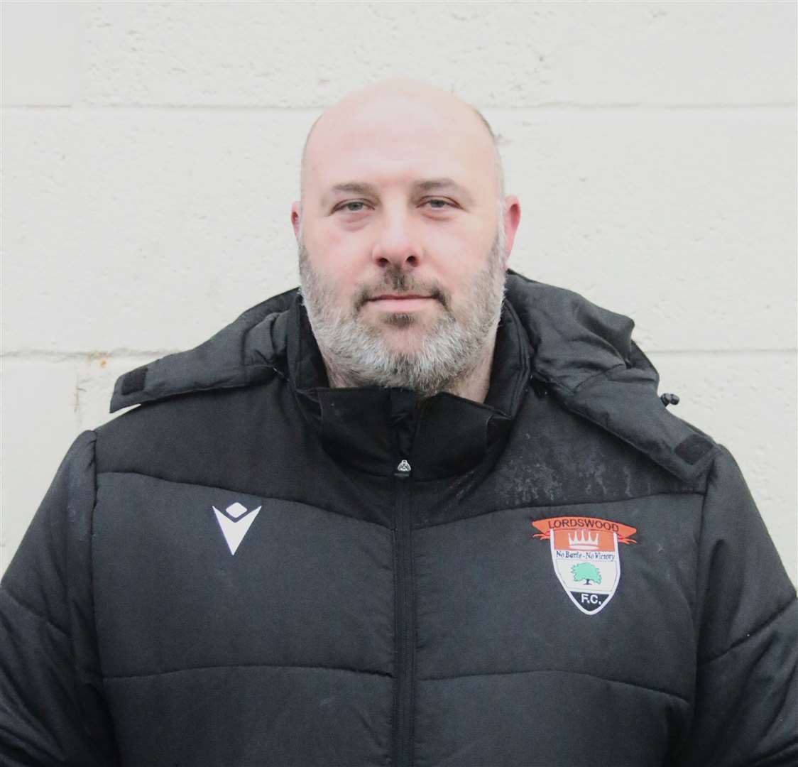 Lordswood manager Richard Dimmock can take a breather after securing his team's step five safety Picture: Allen Hollands