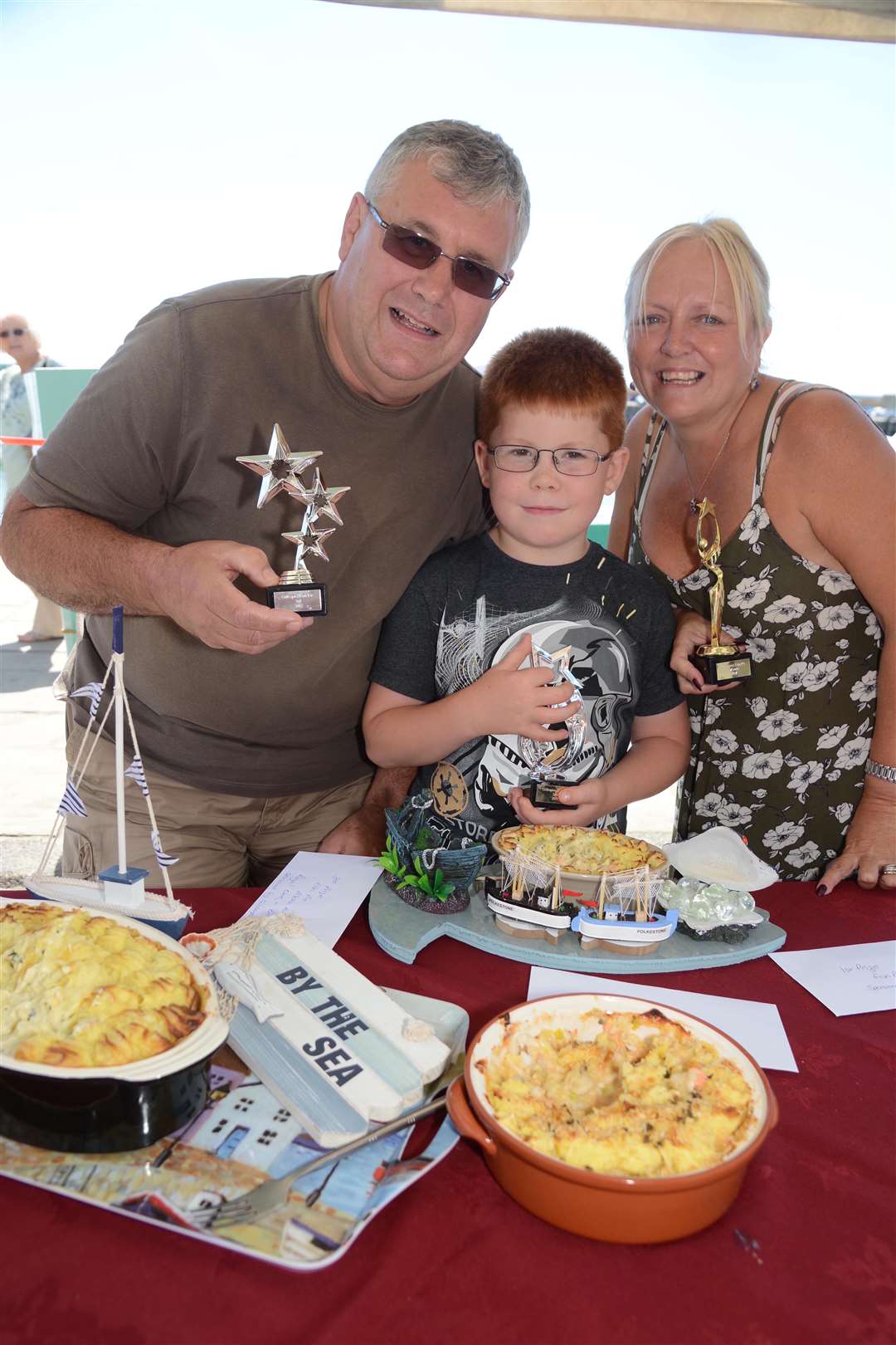Last year's top three of the Fish Pie competition. Picture: Gary Browne