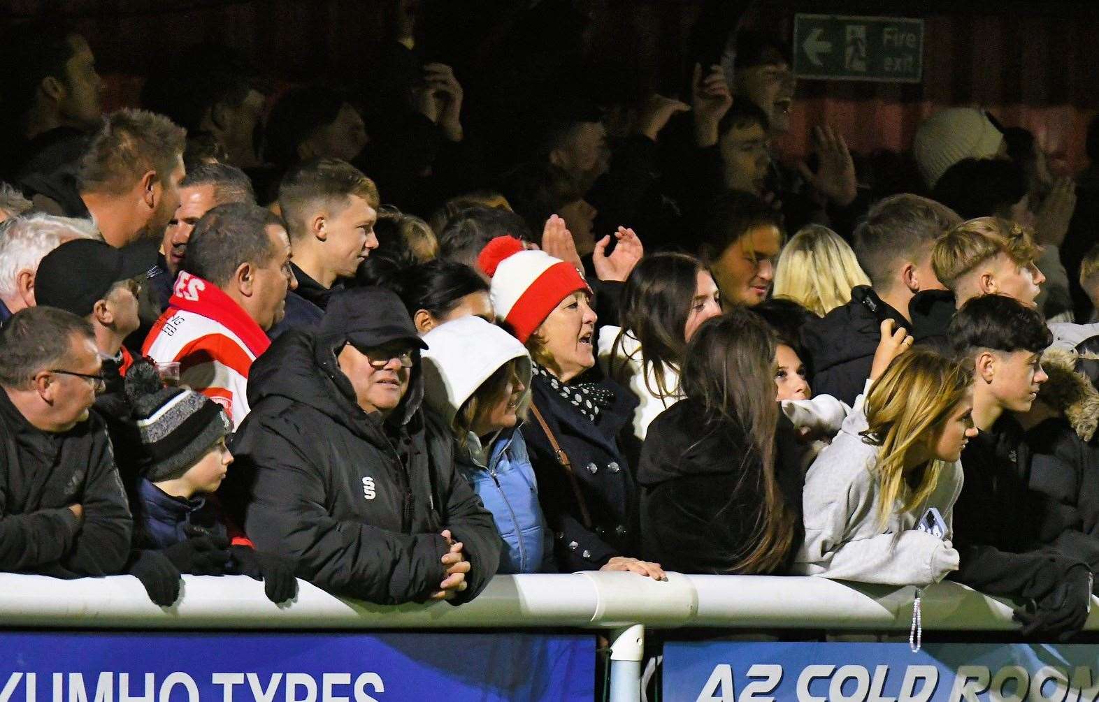 The Holm Park crowd of 1,235 was just shy of a record attendance. Picture: Marc Richards