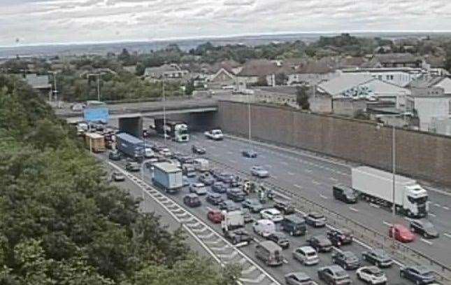 Lengthy queues are no stranger to regular users of the Dartford Crossing. Picture: National Highways