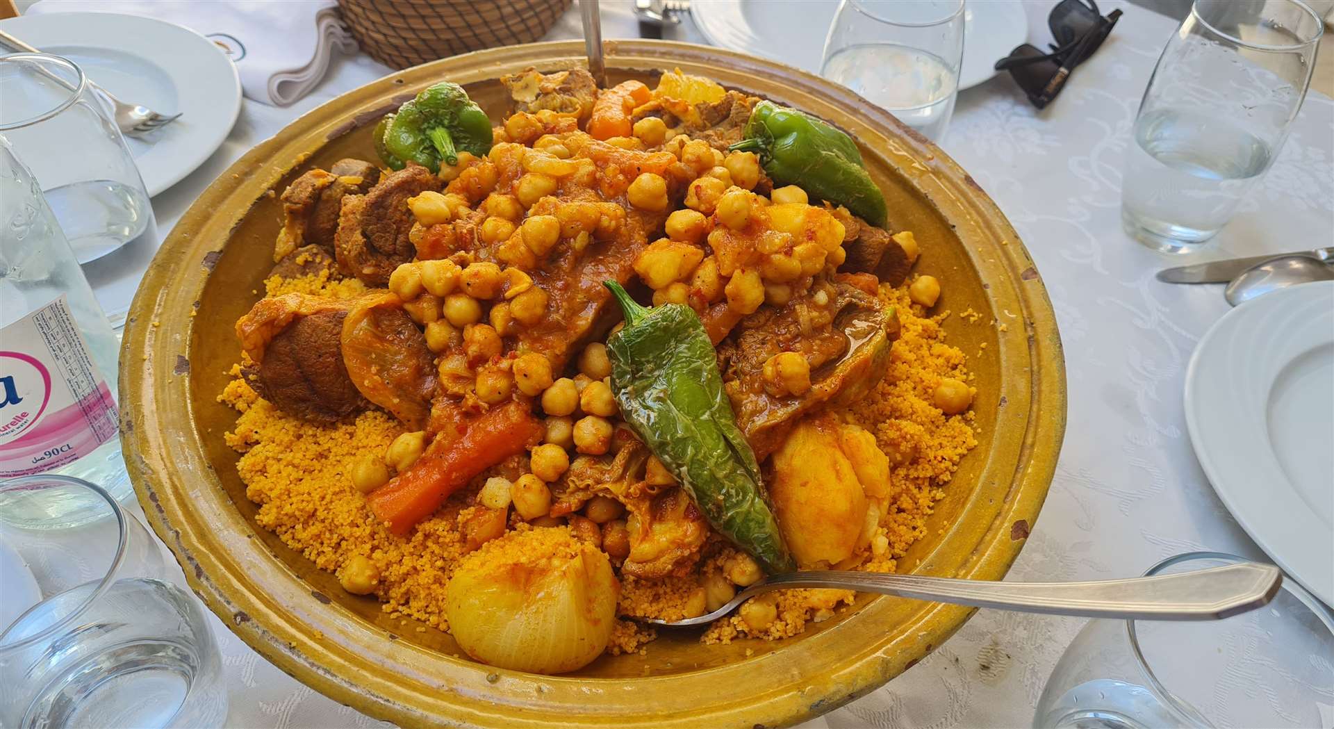 Lamb, cous cous and peppers - nearly all my own work