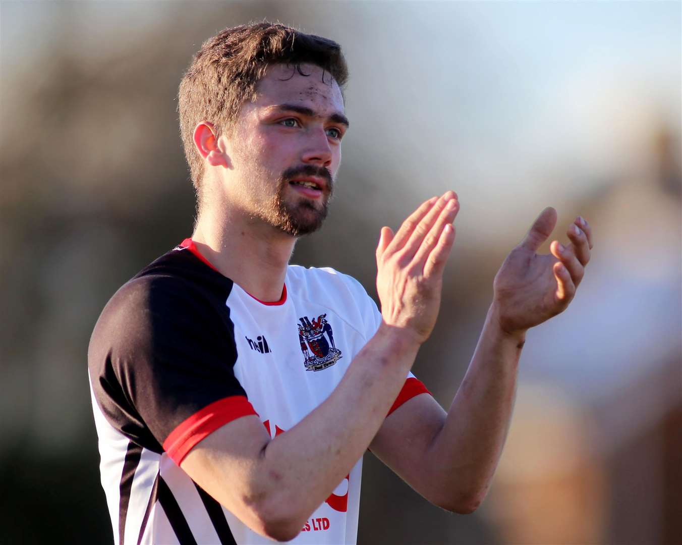 Deal's Billy Munday - bagged a second-half hat-trick in Tuesday’s 6-1 Kent Senior Cup victory against Sittingbourne on Tuesday. Picture: Paul Willmott