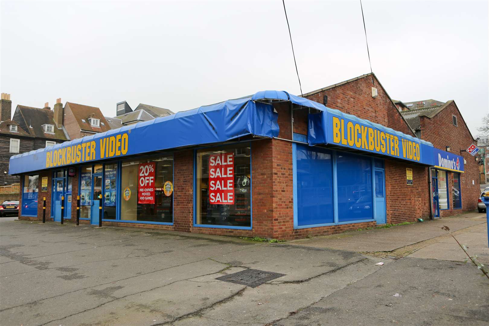 The site as it was when it was a Blockbuster store