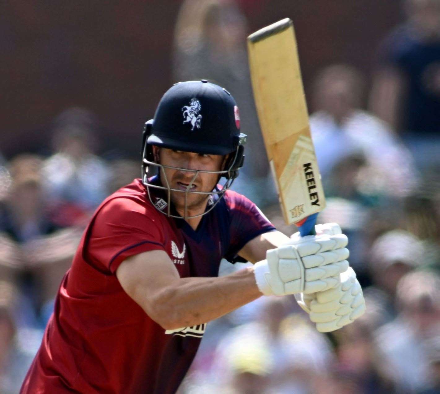 Joe Denly, batting at No.3, in action against Gloucestershire. Picture: Barry Goodwin