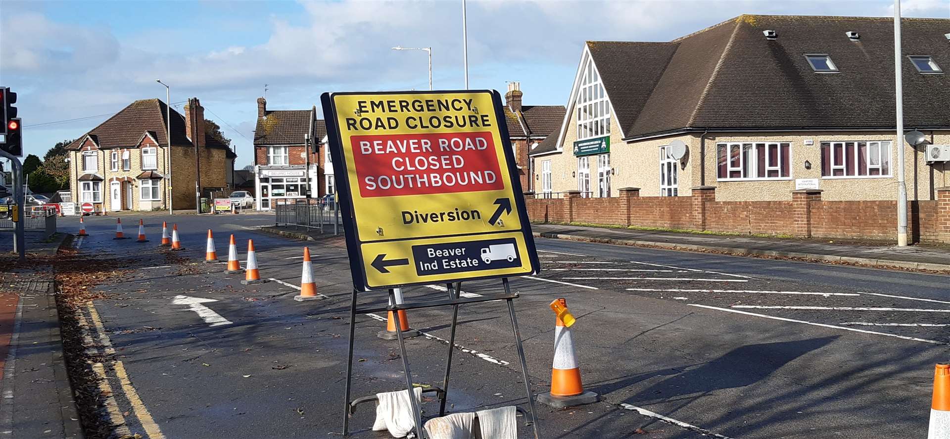 Gas works have been the cause of pupils arriving late for school