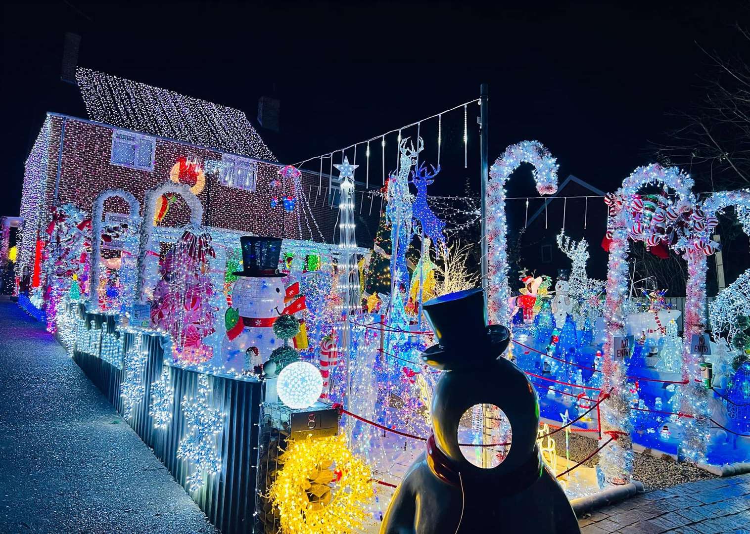 The popular attraction has a snow machine, candy canes and festive music. Picture: Ellie Clark