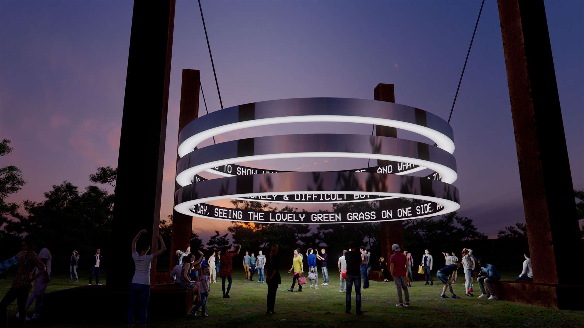 Visitors will be able to immerse themselves in the art structure. Picture: Lucid Creates