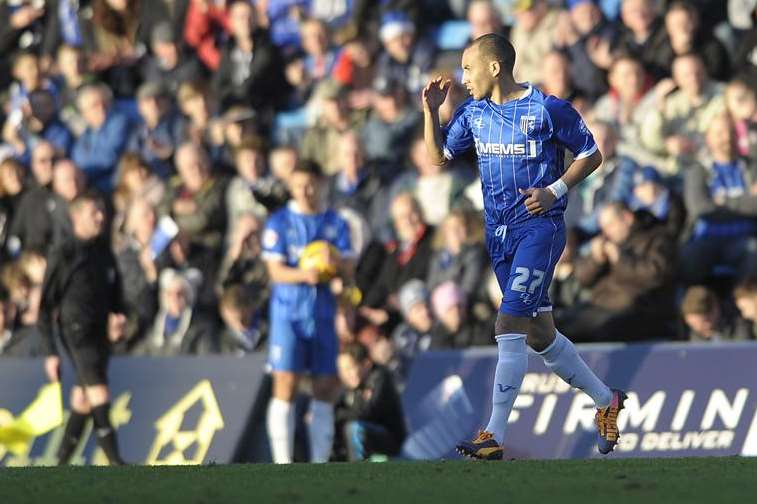 Gillingham's Craig Fagan Picture: Barry Goodwin