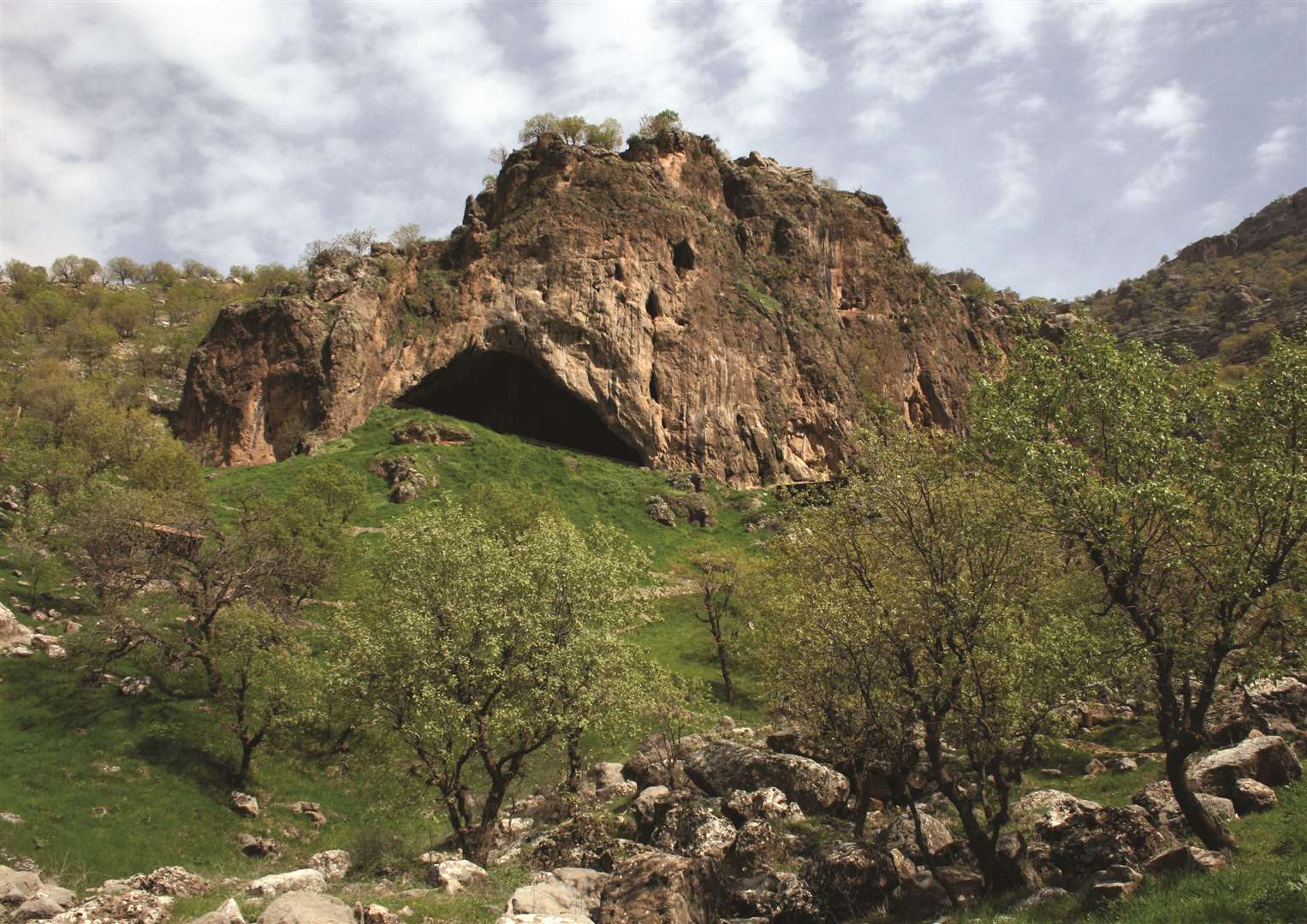 View of the entrance to Shanidar Cave (Graeme Barker/PA)