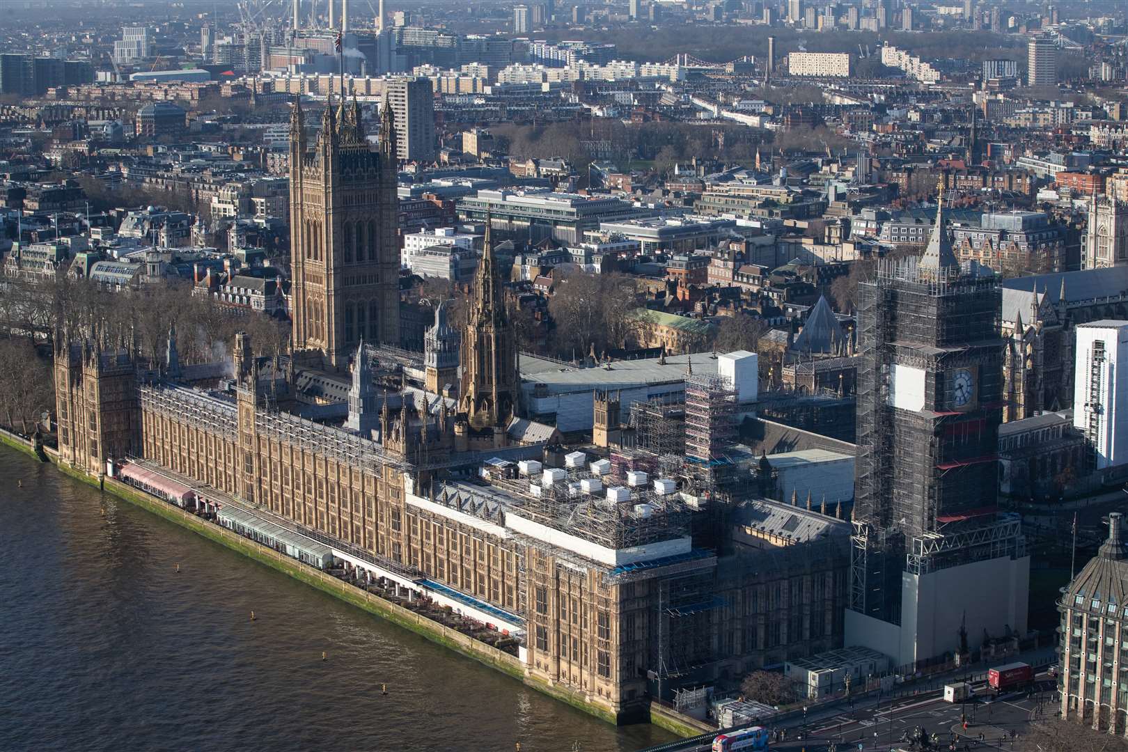 Work is expected to continue at the Palace of Westminster for up to six years (Aaron Chown/PA)