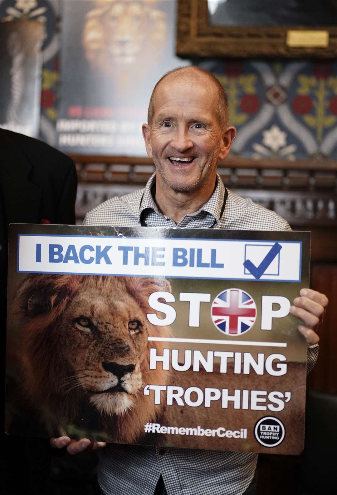 Ski-jumper Eddie the Eagle attended the reception (Jordan Pettitt/PA)