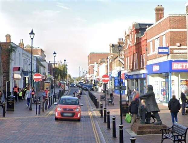 The vehicle was taken from Sittingbourne High Street. Picture: Google