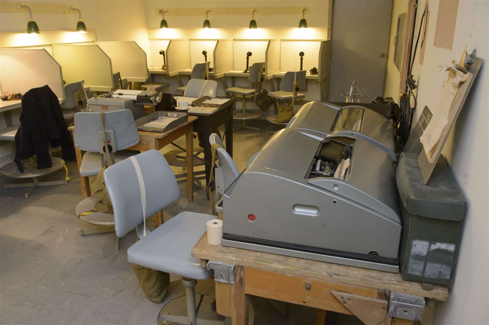 The signals room in the Cold War bunker