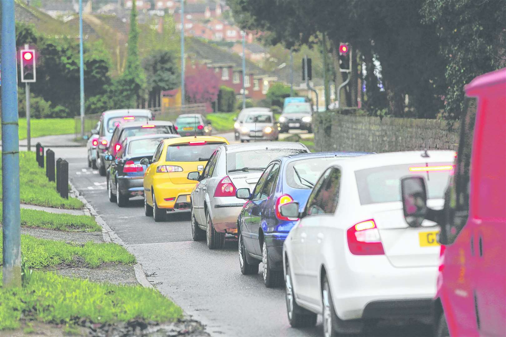 Traffic on Willington Street, Maidstone