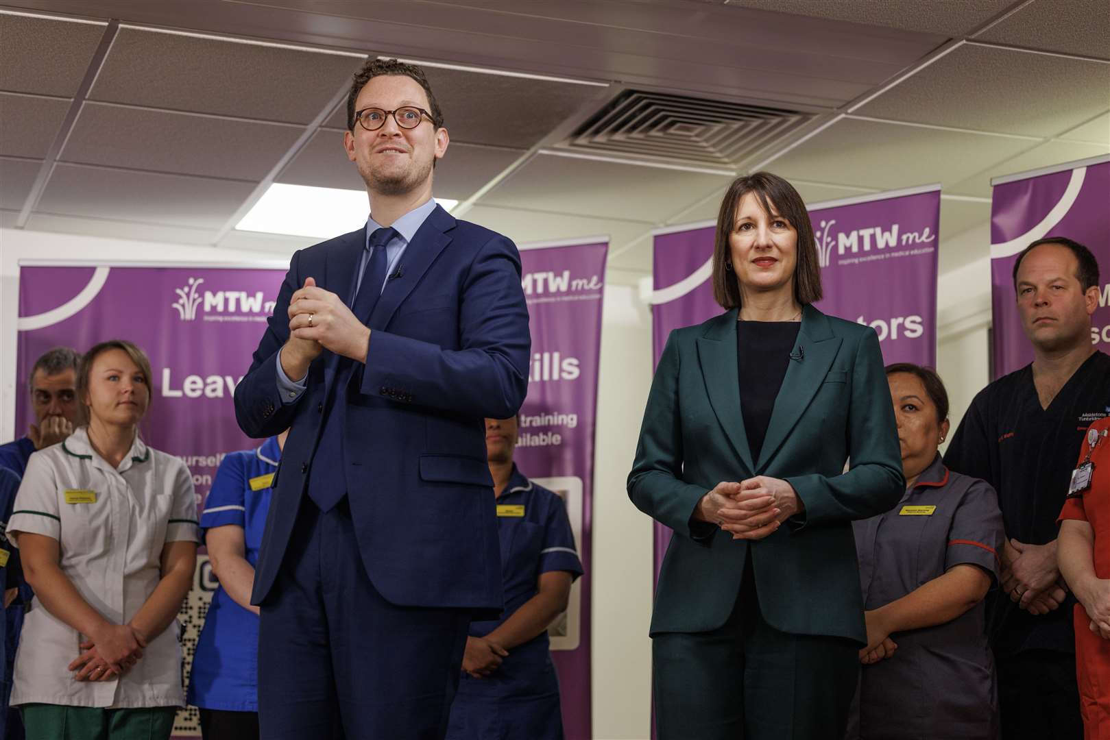 Chancellor of the Exchequer Rachel Reeves, right, and Chief Secretary to the Treasury Darren Jones announced the launch of Phase 2 of the Spending Review (Dan Kitwood/PA)