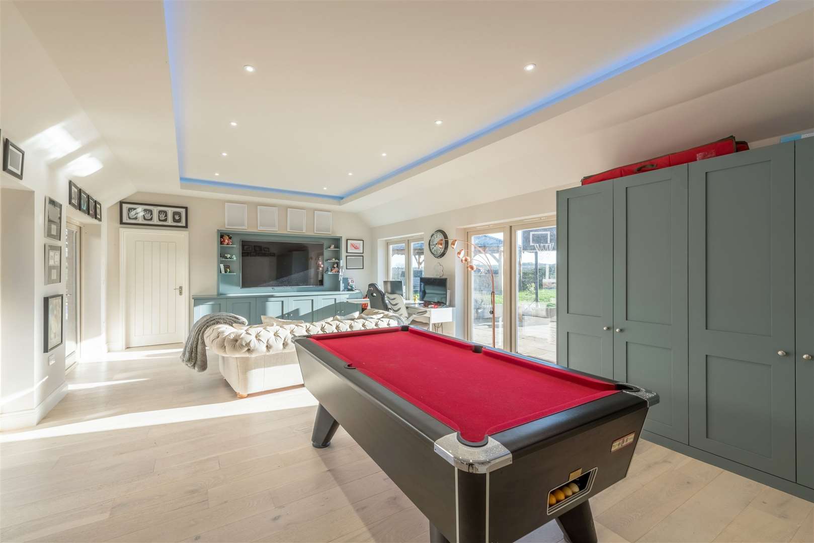 The house has a games room complete with pool table. Pic: Raffle House