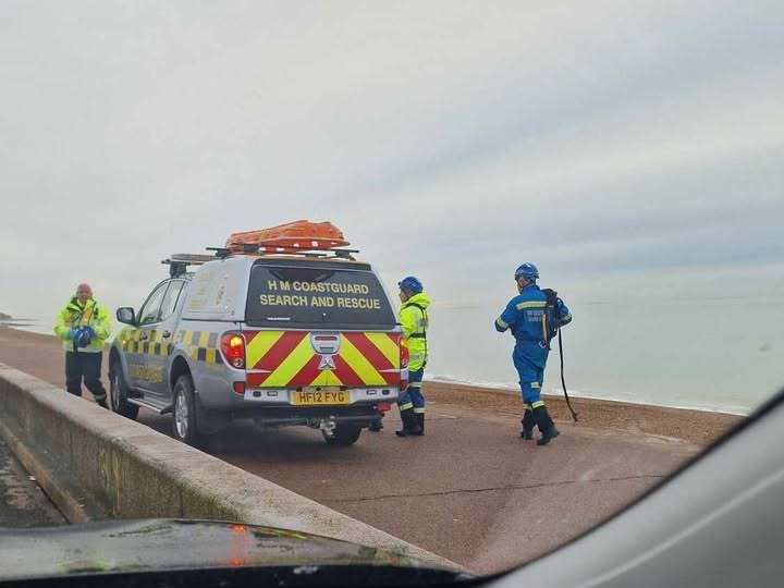 Coastguards continue to patrol the area this morning, following reports of a person going missing in the sea between Hythe and Sandgate on January 7