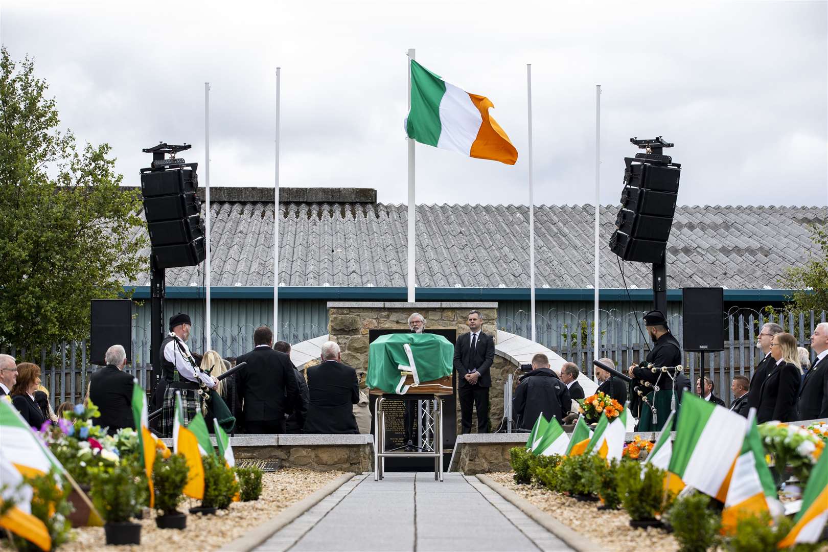 Mr Storey’s family did attend Tuesday’s service (Liam McBurney/PA)