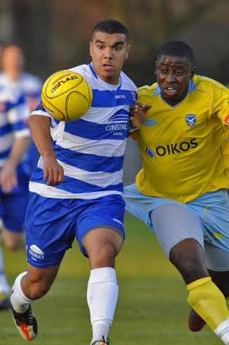 Kwesi Appiah in action for Margate Picture: Dave Stewart