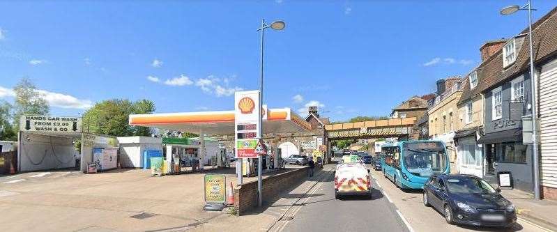 The petrol station in London Road, Strood that could be demolished to make way for flats. Picture: Google