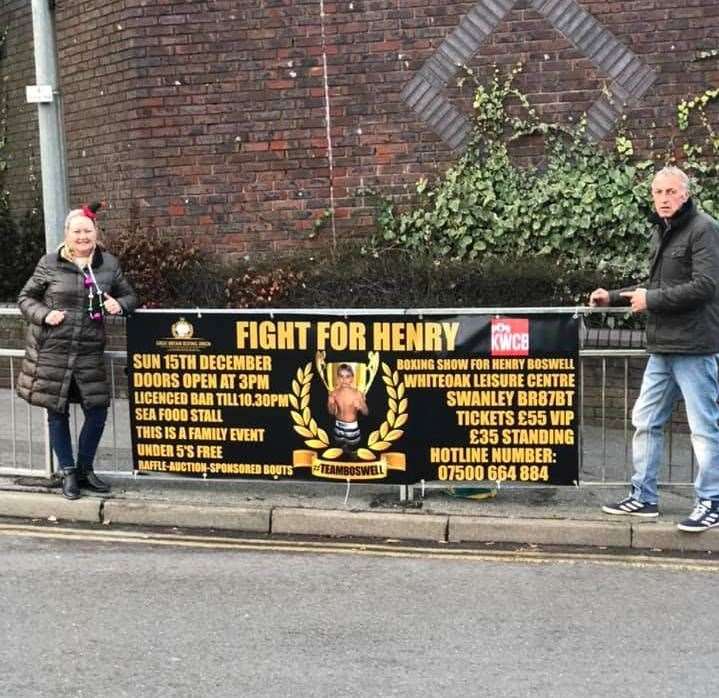 Frank Ball helped raise money towards Henry's treatment, hosting a range of charity boxing bouts