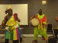 Kanko Arts perform at the launch of Afro-Beat Isolation