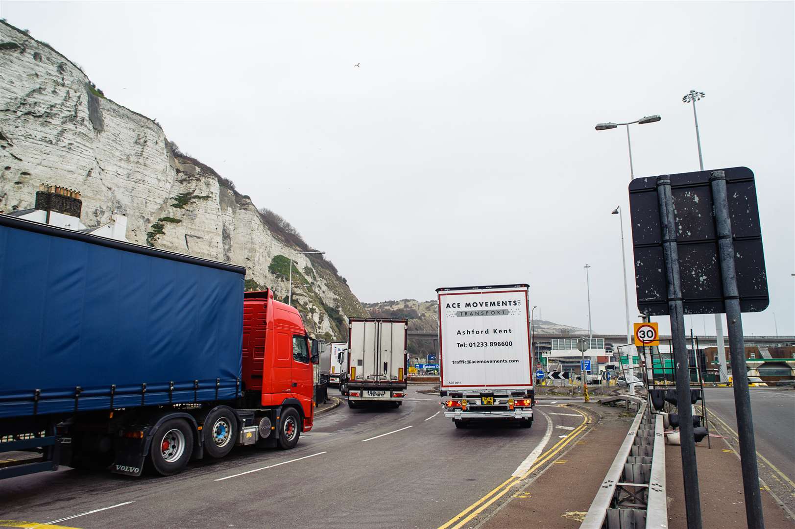 Traffic will be held outside of Dover until the port has space to accommodate the vehicles.