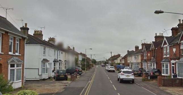 The incident happened in Hunter Road, Willesborough, Ashford. Picture: Google