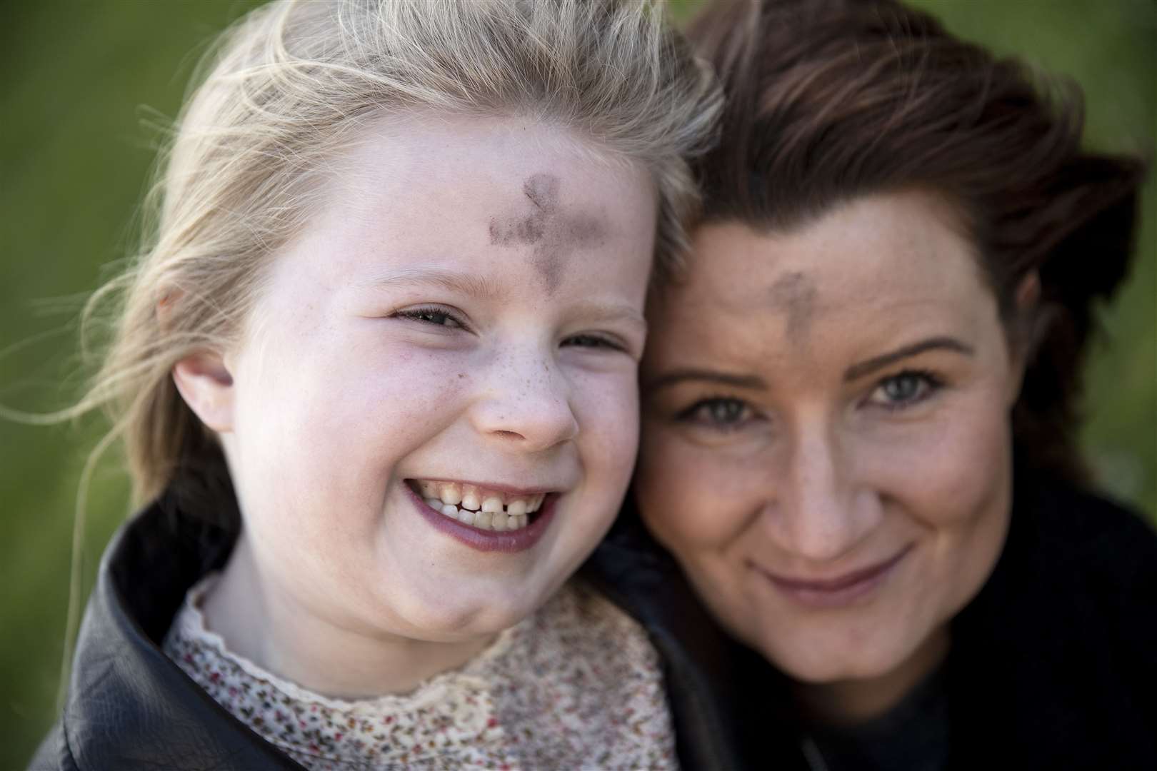 Annalee Corcoran and Maria Corcoran outside their home in Meakstown, Dublin (Brian Lawless/PA)