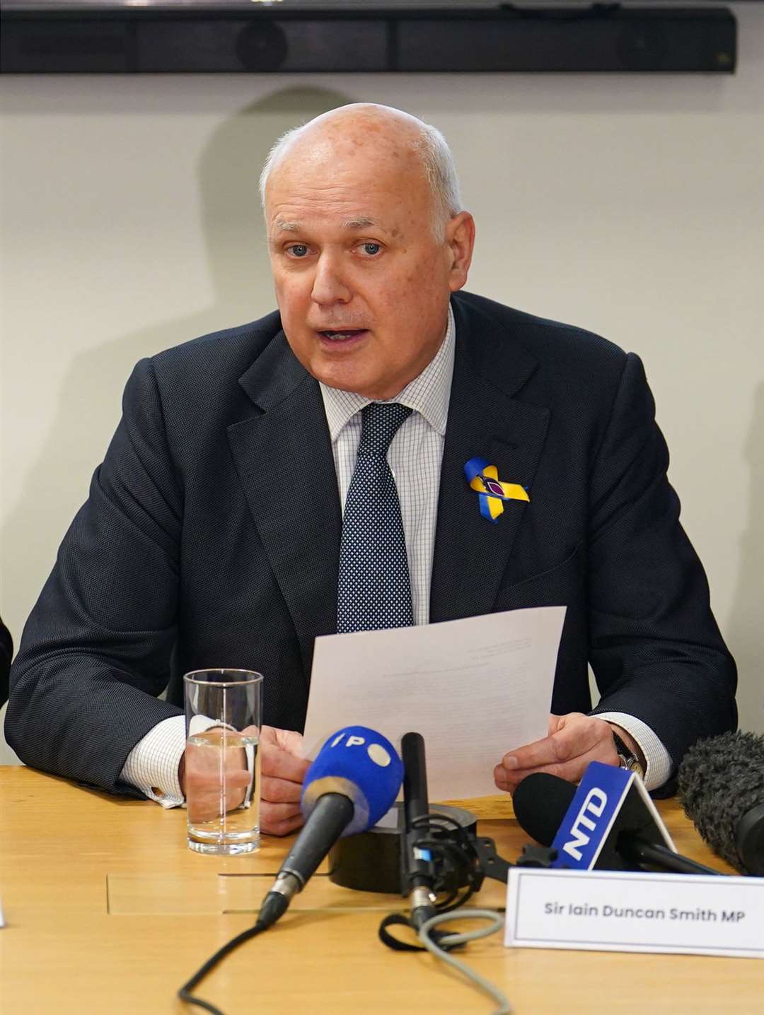 Sir Iain Duncan Smith the UK will not be taken seriously until sanctions are imposed (Jordan Pettitt/PA).