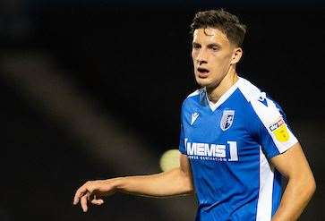 Alfie Jones on the ball for the Gills against Blackpool Picture: Ady Kerry (15578267)