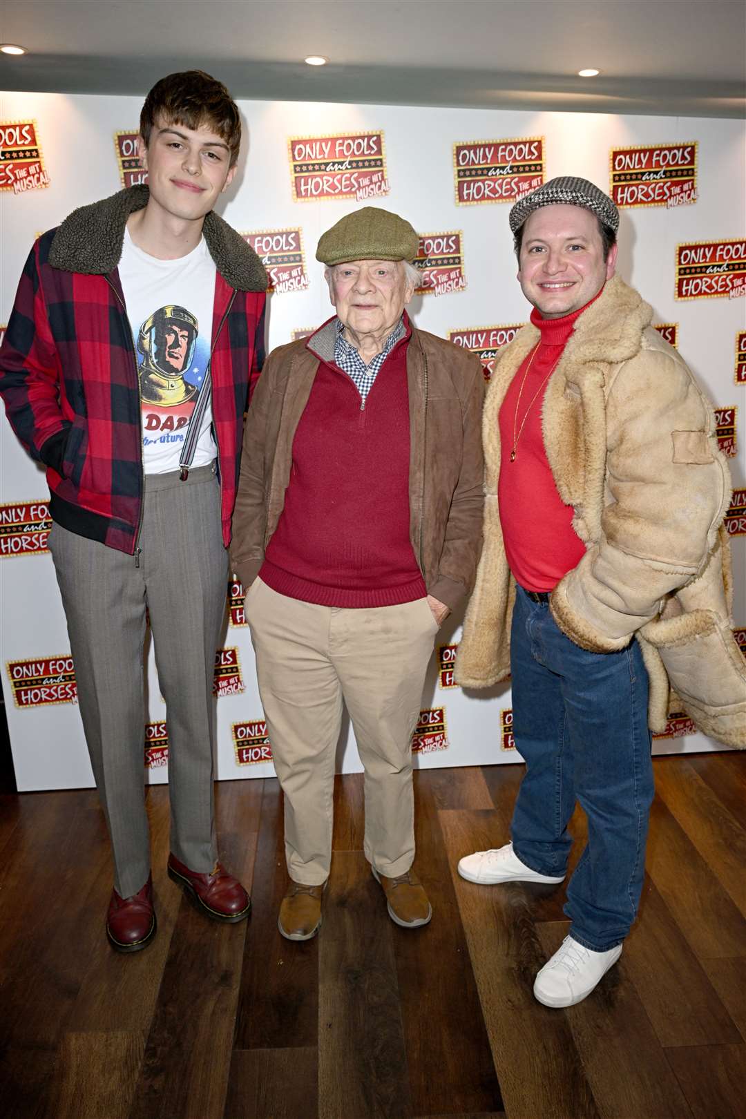 Actor Sir David Jason (centre) joins the cast ahead of opening night (Doug Peters/PA)