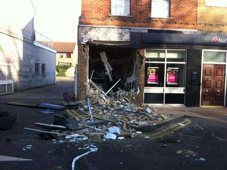 Snodland bank ram raid