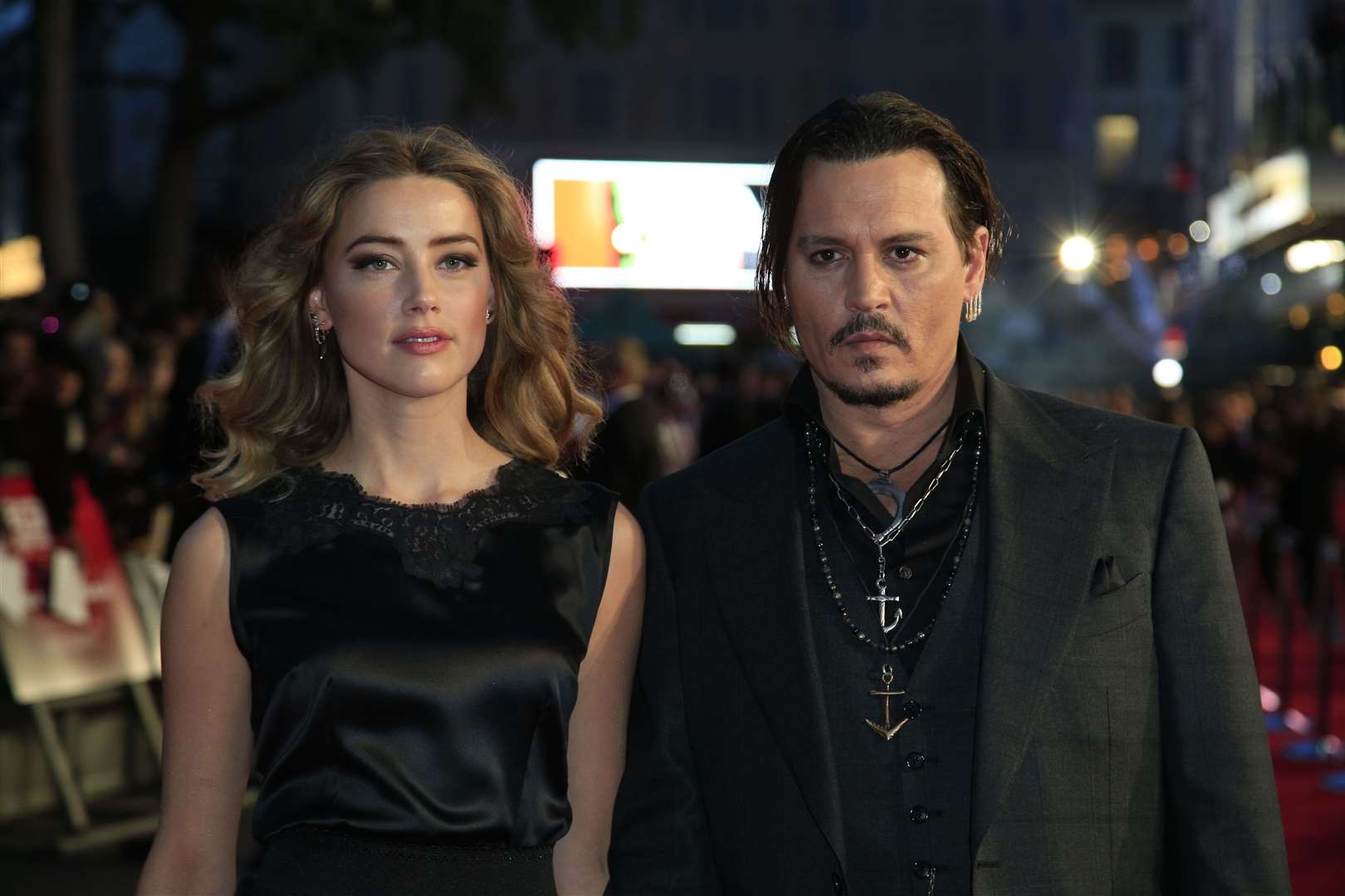 Amber Heard and Johnny Depp in 2015 (Jonathan Brady/PA)